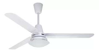 Ventilador de techo Copacabana Copacabana III blanco con 3 aspas de aluminio, 56" de diámetro