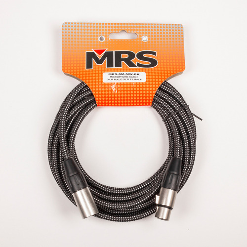 Cable Tejido Para Micrófono De 6 M Xlr Mrs-6m-mw-bk Morrison