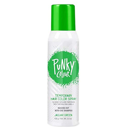 Punky, Spray Temporal Para El Cabello, Verde Jaguar, Antiadh