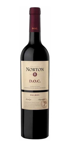 Pack X 6 Unid Vino  Malbec Doc 750 Cc Norton Vinos Alta Gam