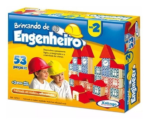 Brincando De Engenheiro  53 Peças  Xalingo