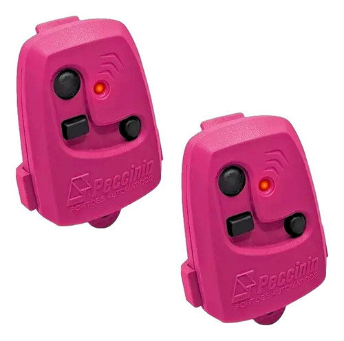 Kit 2 Unid Controle Remoto Tx 3c P/ Portão Peccinin Rosa