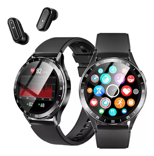 Reloj Inteligen Smartwatch  Bluetooth Auriculares Dos En Uno
