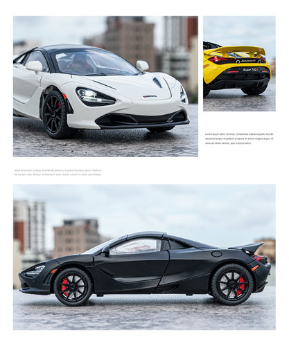 Forza Horizon 5 Mclaren 720s Spider Miniatura Metal Car 1/24