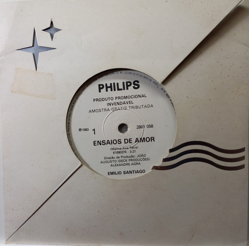Compacto - Emilio Santiago / Ensaios De Amor/ Polygram (Usado)