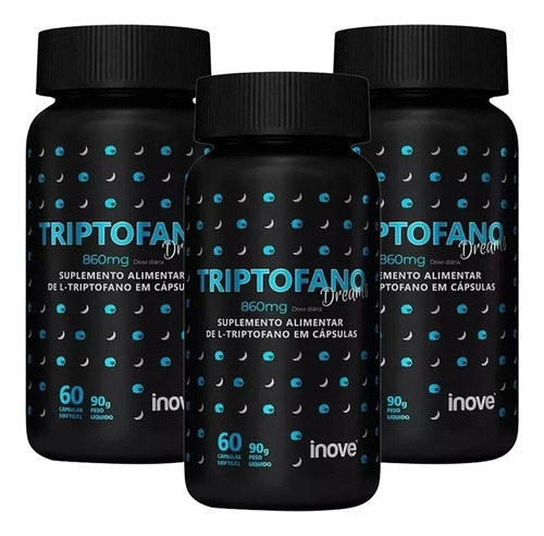 3x Triptofano Dreams 860mg Inove Nutrition - 60 Caps
