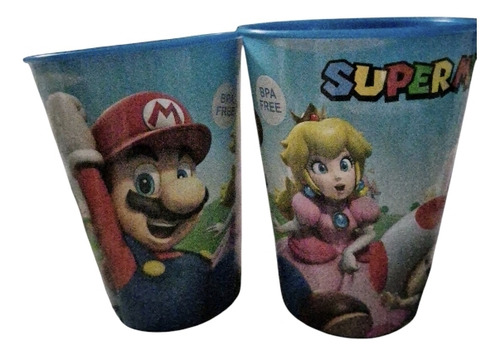 2vasos Infantiles Animados Libre De Bpa Diseño A Eleccion .