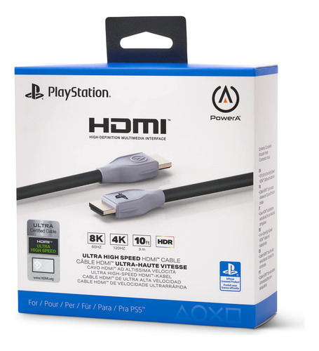 Hdmi Ultra High Speed Licenciado Playstation 5 Powera