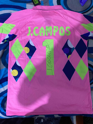 Jersey Fútbol Retro Firmado Por Jorge Campos