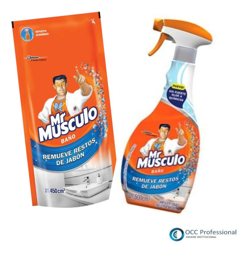 Limpiador Baño Mr Musculo Gatillo 500 Cc + Doy Pack De 450cc