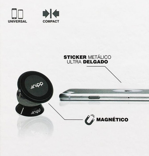 Soporte Porta Celular Auto Magnético Grippy Nipp