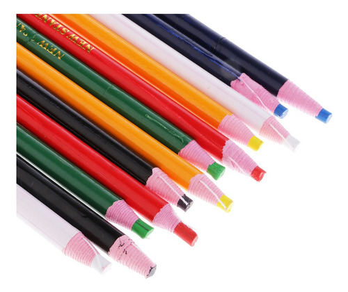 T 12pcs Crayón Marcadores Lápiz De Cera De Grasa Chinagraph