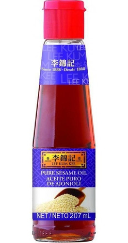 Aceite De Sesamo Puro De Ajonjoli Lee Kum Kee X 207 Ml