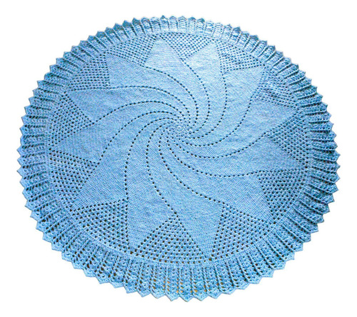 Tapete Crochê Barbante Supremo Azul Claro: Um Toque