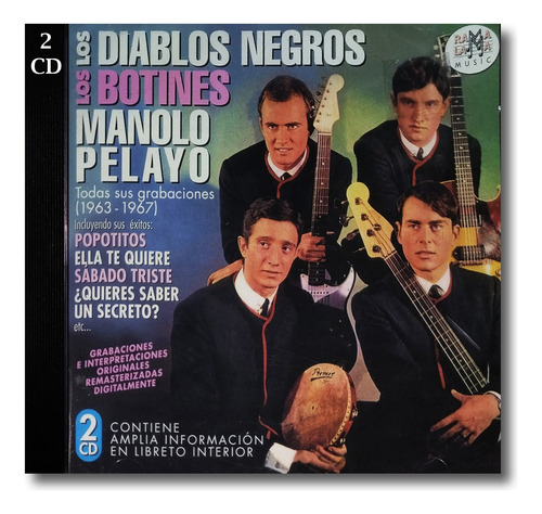 Los Diablos Negros, Botines & Pelayo - Grabaciones - 2 Cd