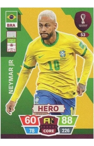 Card Hero Adrenalyn Xl Neymar Jr Copa Do Mundo Qatar 2022