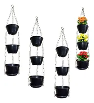 Comprar 3 Vasos Pendentes Jardim Vertical Flor Plantas Pendentes 3un
