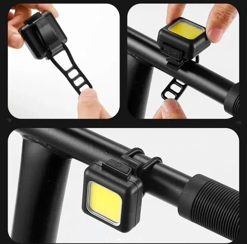Luz Bicicleta Accesorios Usb Recargable Delantera Traser