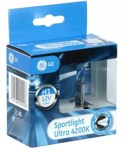 LAMPARA H7 GENERAL ELECTRIC SPORTLIGHT 12V 55W 2 UNIDADES