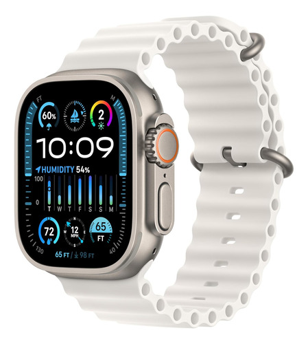 Apple Watch Ultra 2 49mm Titantio Gps+cel Malla Ocean Blanco