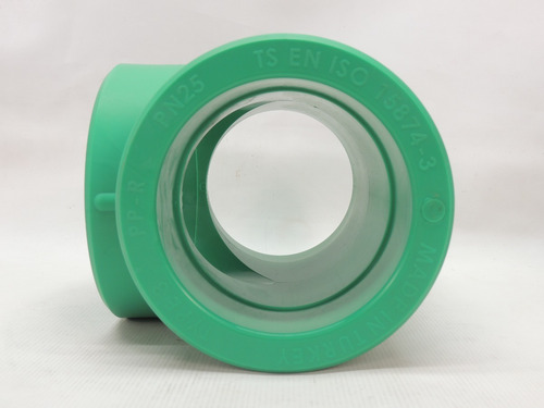 Conexão Tubo Te Fêmea Hidráulico Ppr Verde 110mm