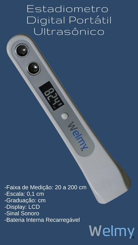 Imagem 6 de 6 de Estadiometro Medidor De Altura Digital A Laser Welmy