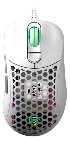 Mouse Gamer Vsg Aquila Air Alámbrico Blanco Mate