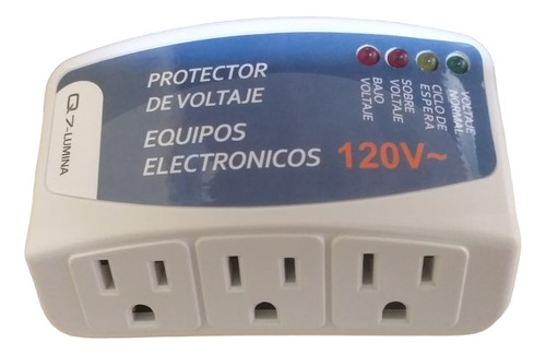 Protector De Voltaje 120v Para Equipos Electricos Q7-lumina