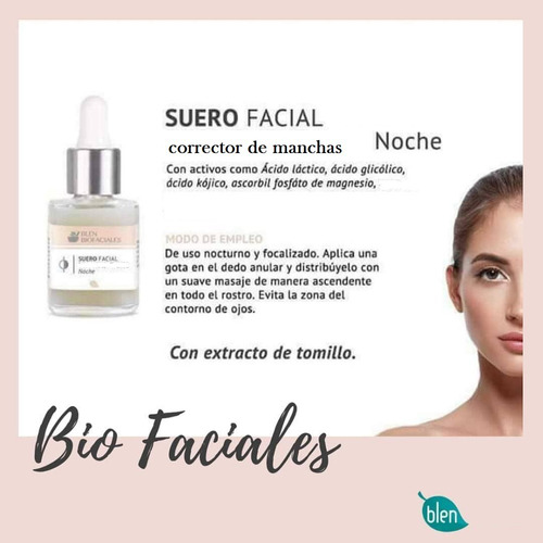 Suero Corrector Facial De Noche Blen