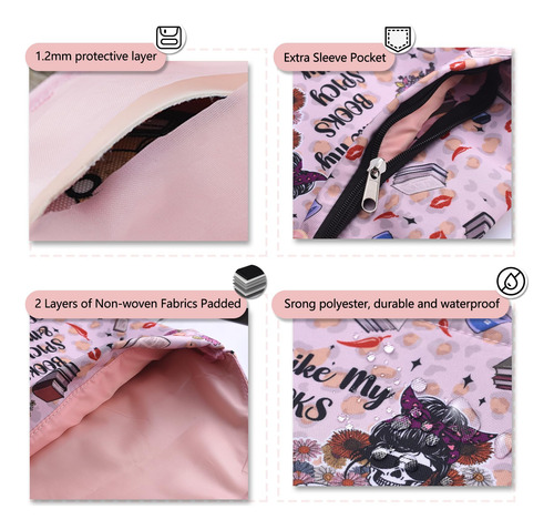 Funda De Libro Con Cremallera Lavable Para Tapa Blanda