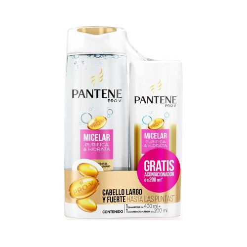 Shampoo Pantene Micelar 400ml+acondicionador 200ml