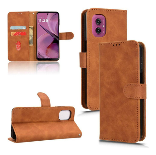 Funda Abatible Para Motorola Moto G55 5g Kickstand Cartera