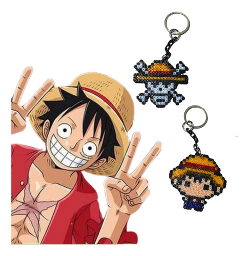 Llaveros De One Piece, Hama Beads