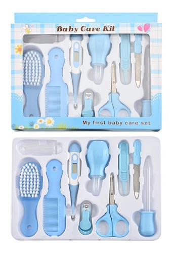 Kit Para Bebe 10 Piezas Aseo Y Manicura Incluye Termometro