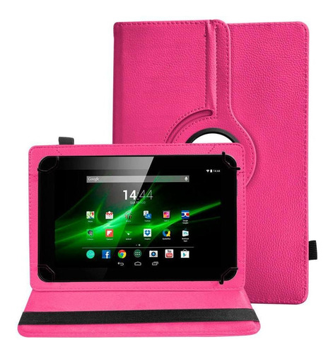 Capa Tablet Multilaser M9 Tela 9 Giratória Premium - Pink