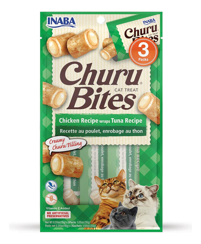 Churu Bites For Cats - Golosinas Envueltas De Pollo Horneado