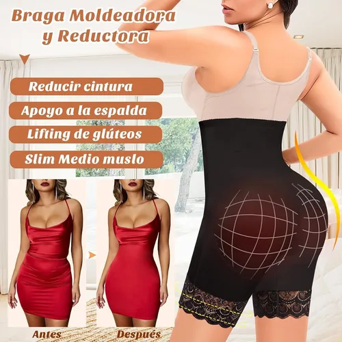 Braga Faja Reductora Mujer De Encaje Invisible Sin Costuras