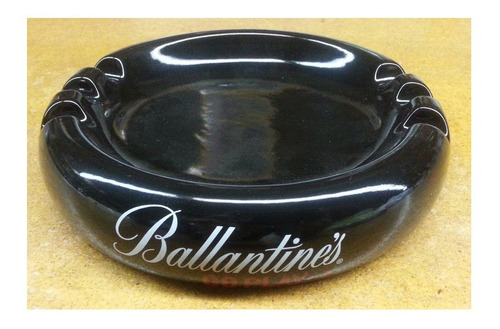 Cenicero Ballantines Legitimo Negro Coleccion Unico Disponib