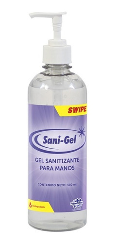 Swipe Sani Gel 500 Ml - Gel Sanitizante Para Manos