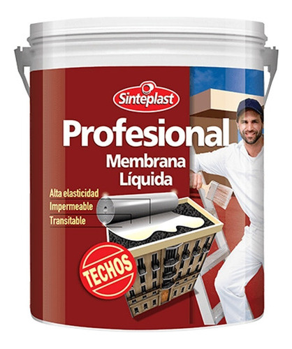 Membrana Liquida Profesional Techos 4lt Sinteplast Pintumm