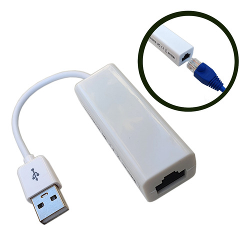Adaptador De Cabo De Rede Internet P/ Usb Para Pc, Notebook