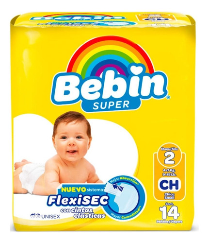 Pañal Bebin Súper Chico 84 Pz