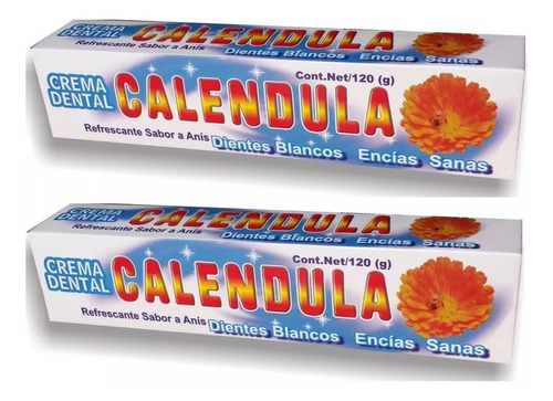 Pasta Dental Sin Fluor De Calendula X 2 - g a $358