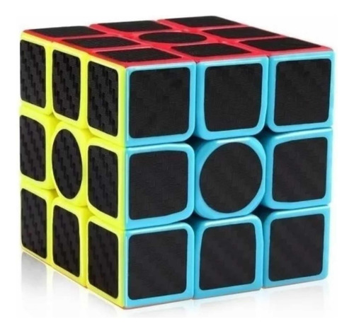 Cubo Rubik Fibra De Carbono 3x3 Speed Cubo