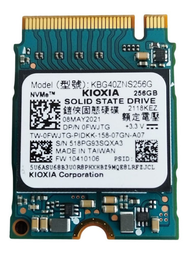 Ssd Disco Solido Kioxia 256gb