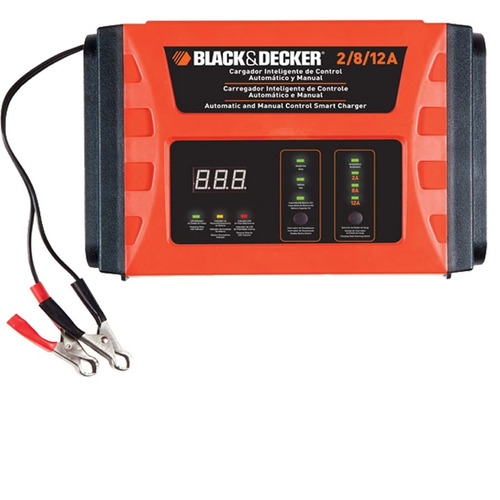 Cargador Bateria Auto Moto Black And Decker Bc12 12v 12 Amp Inteligente Baterías Taller Coche