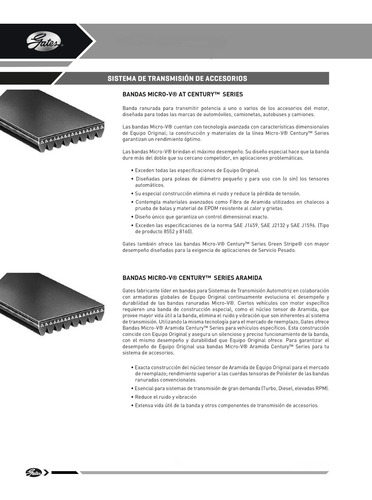 Banda Micro V Bmw X1 Xdrive 25i 3l 2010 2011 Gates