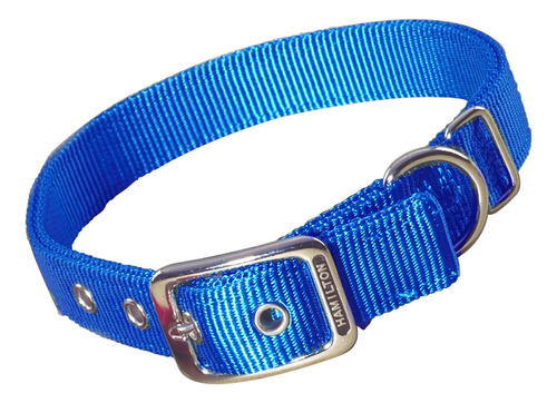 Collar Para Perro Hamilton Thick Nylon Deluxe Blue 2,54 X 60