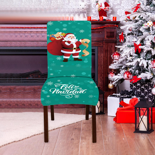 Funda Navideña Para Silla De Comedor, Funda Protectora