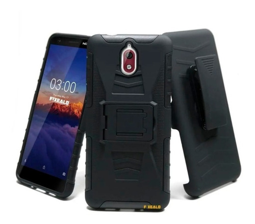 Funda Compatible Nokia Uso Rudo Protector Clip Carcasa